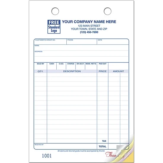 Multi-Purpose Register Forms, Classic Design, Large 1