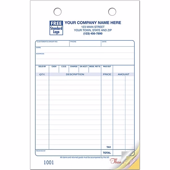 Multi-Purpose Register Forms, Classic Design, Large