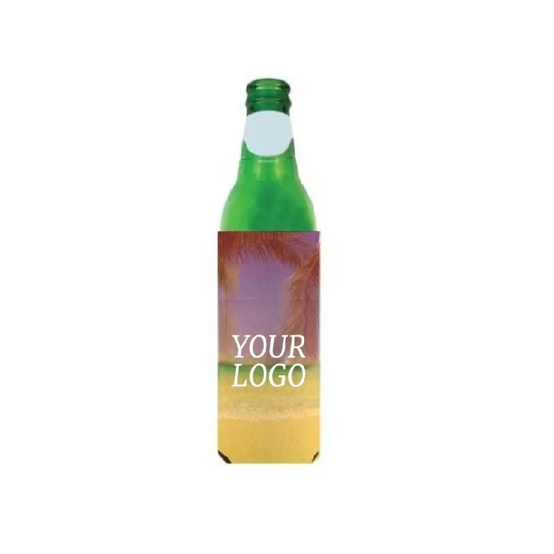 Full Color Slim Foam Bottle Cooler, 12 oz., custom koozie with logo imprint 1