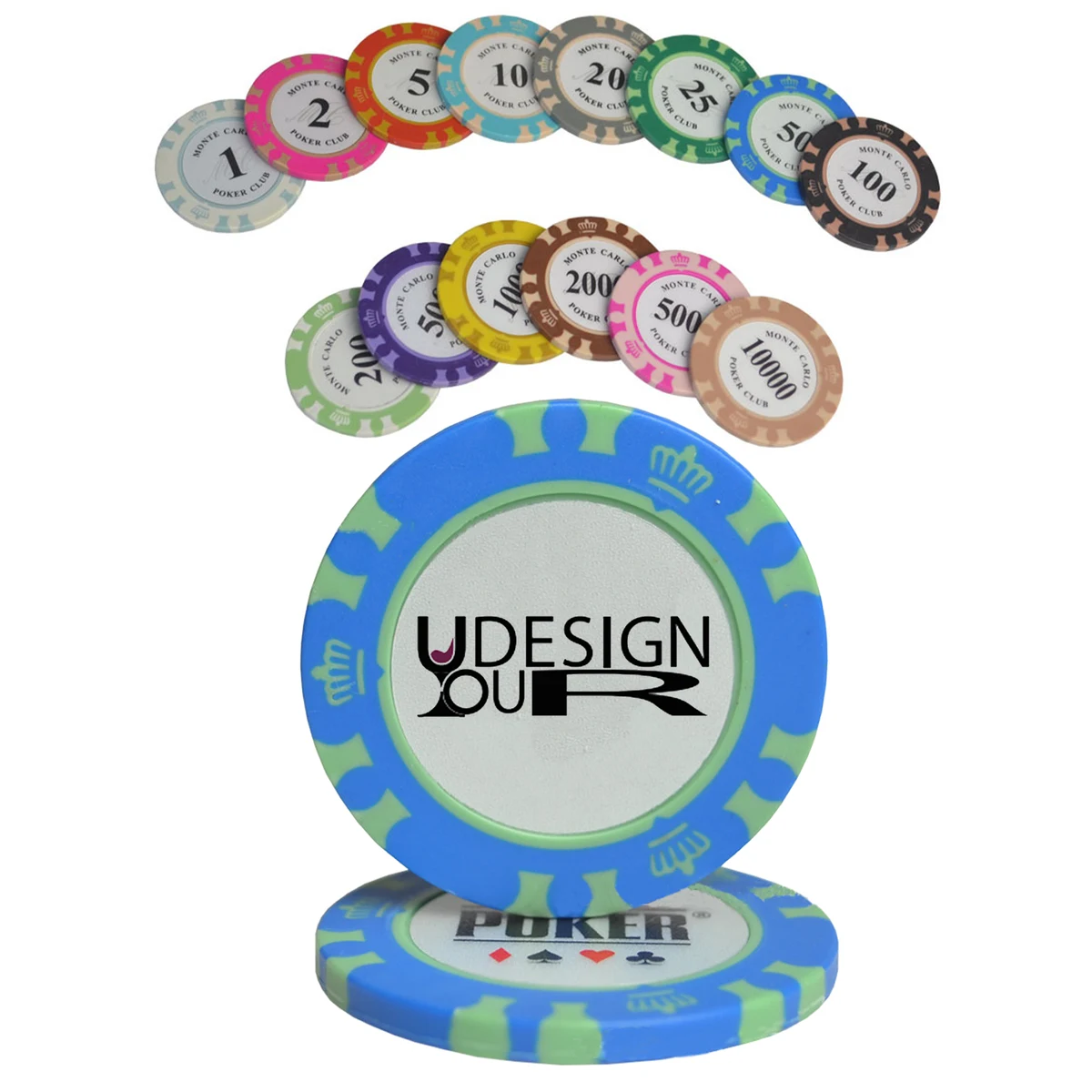 Premium Clay Composite Poker Chips 1