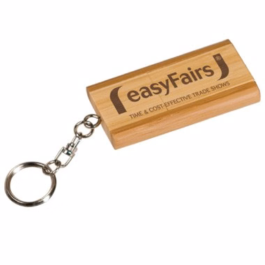 Eco-friendly 2GB Bamboo USB Flash Drive Keychain