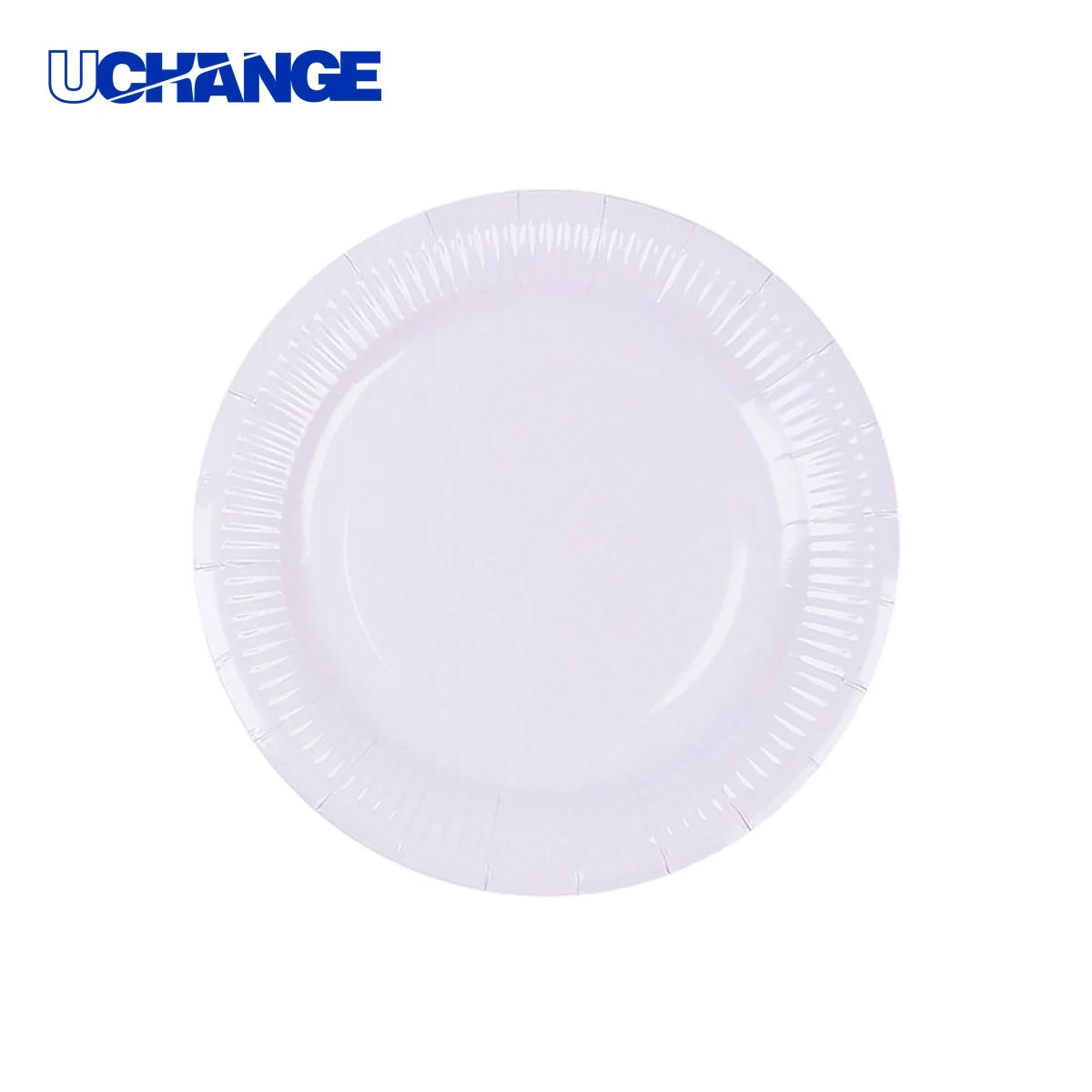 Disposable Paper Plate 7" Round with Colorful Pattern 1