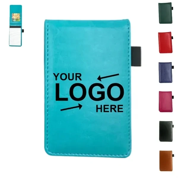 Custom A7 Pocket Journal with Pen Holder & Card Slots — Work & Travel Promo 1