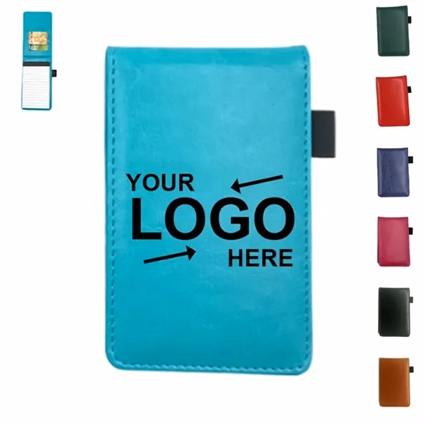 Custom A7 Pocket Journal with Pen Holder & Card Slots — Work & Travel Promo