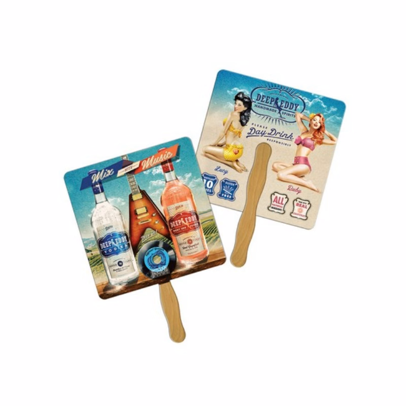 Square Hand Fan Full Color (2 Sides)