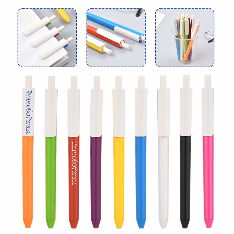 Bright Colors Retractable Ballpoint Pens