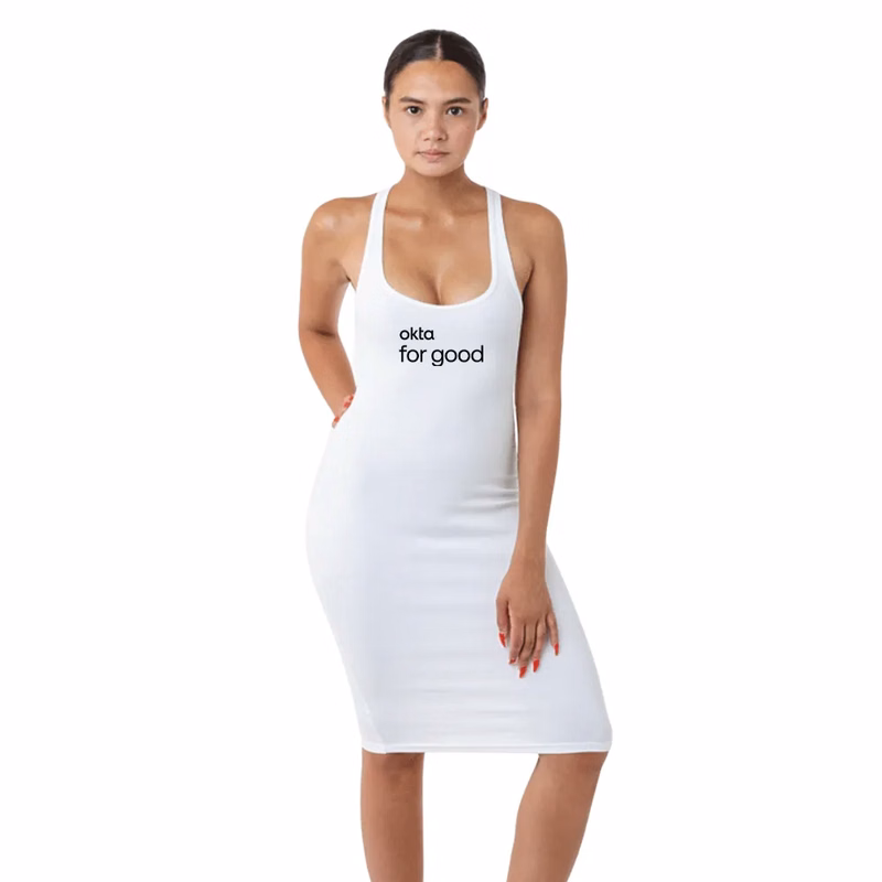Heavy Cotton Spandex 2x1 Rib Racerback Dress