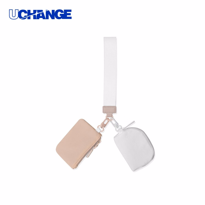Nylon Wristlet Dual Pouch