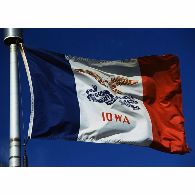 Iowa State Flag - 2' x 3' - Nylon