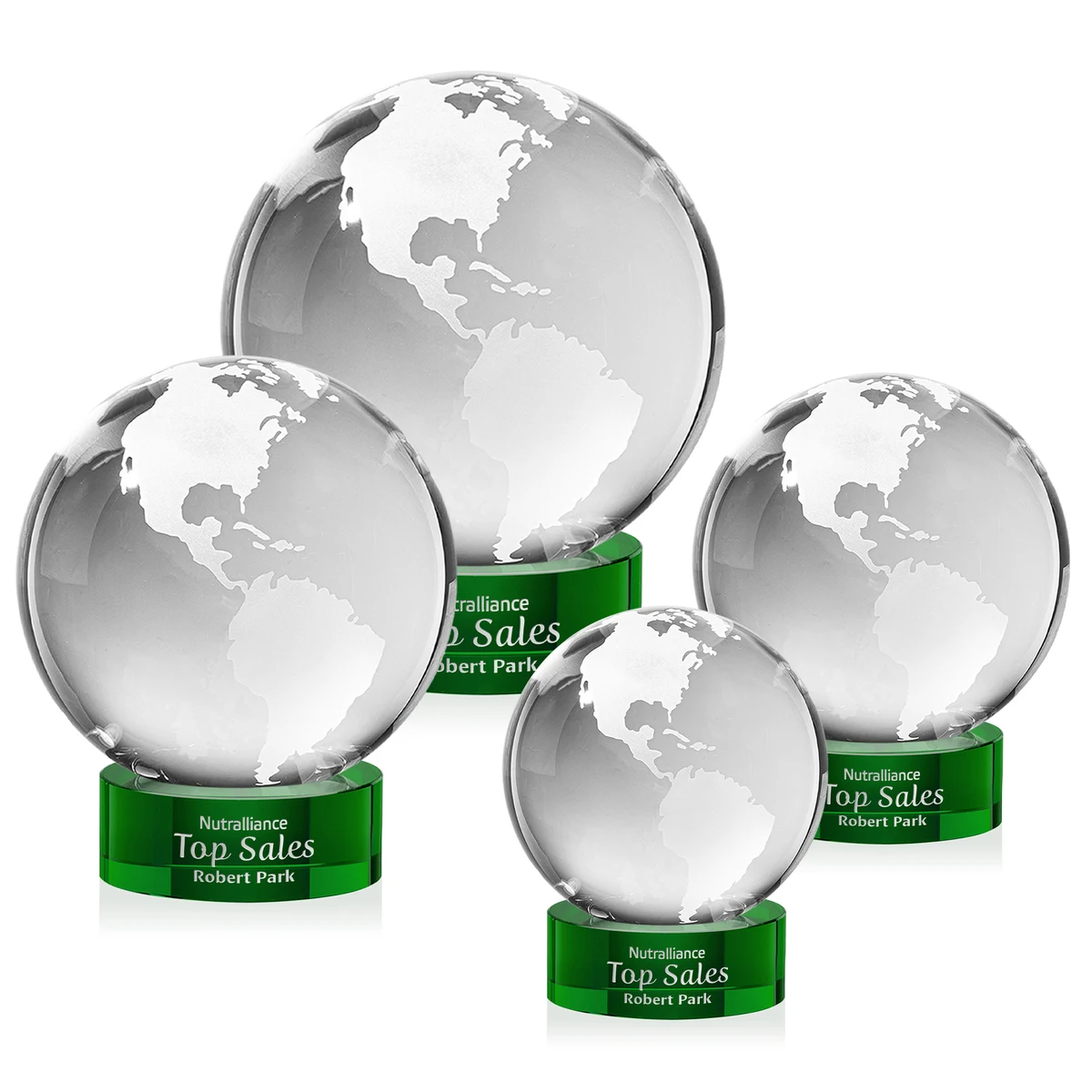 Globe Award on Stanrich Base - Green 1