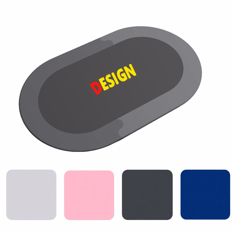Modern Minimalist Diatomaceous Earth Bath Mat