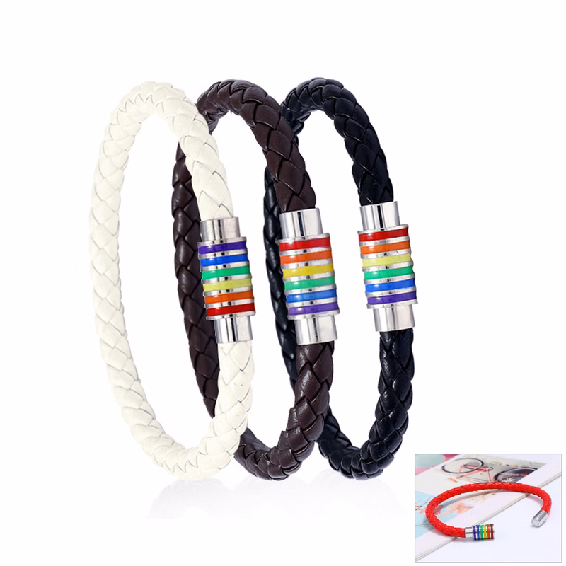 Leather Magnetic Bracelet (direct import)