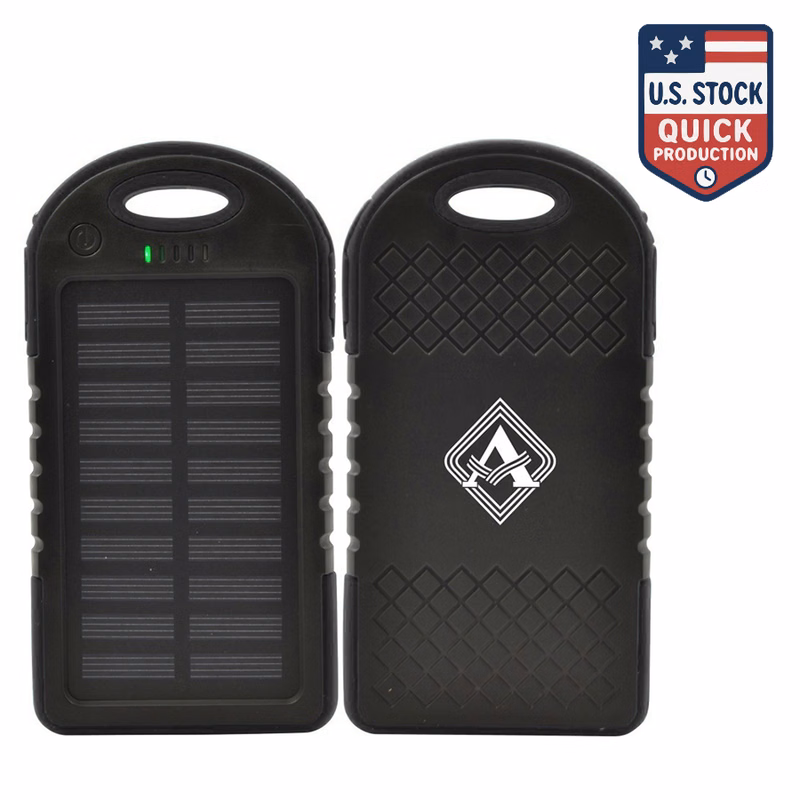 ApolloPower Rechargeable Water -Resistant Solar Power Bank 4000mAh