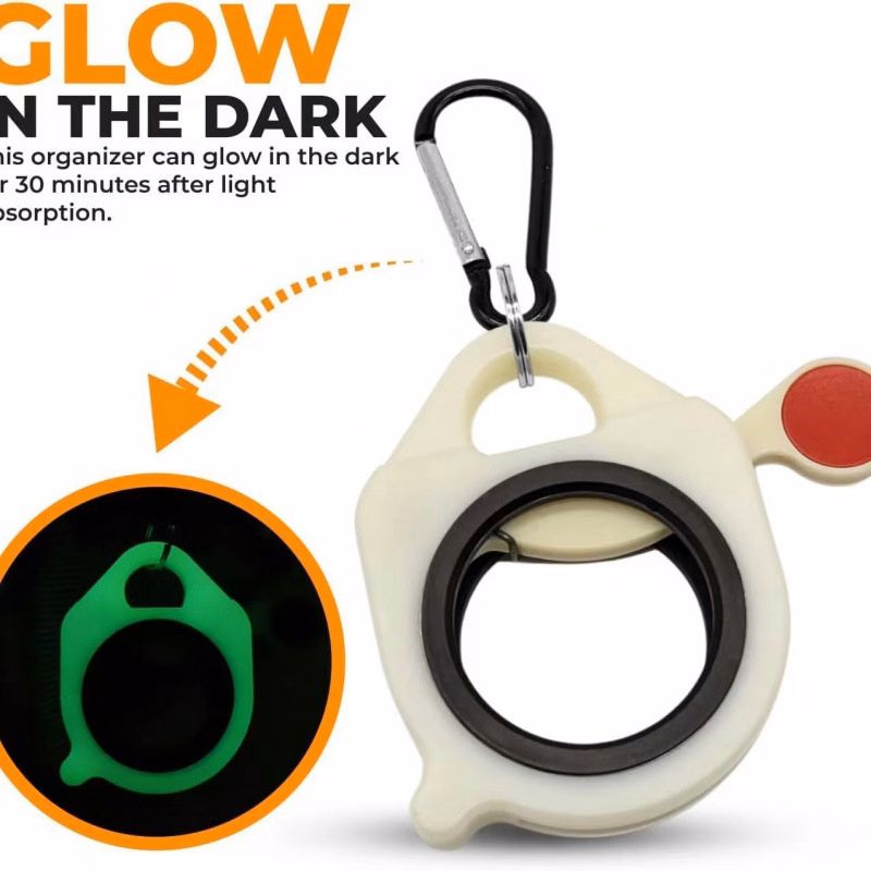 Glow-In-The-Dark Cable Tie Organizer