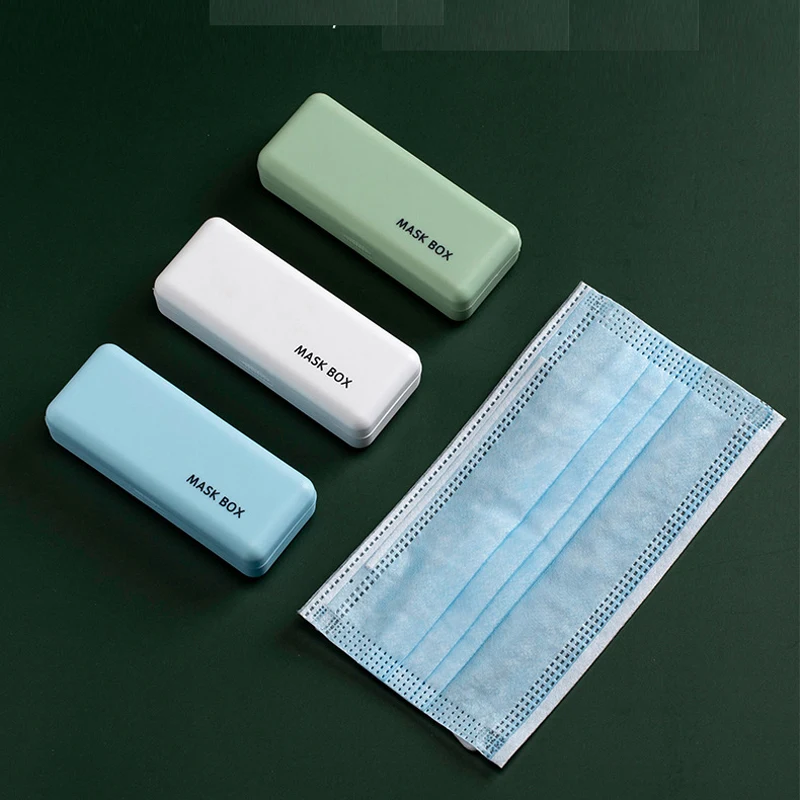 Portable Dustproof Face Mask Storage Box Mask Container Case 1