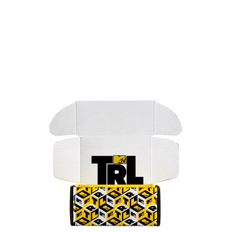 Mailing Box B-Flute 5.000" x 4.000" x 2.000" Group A - 040 sq in White Digital Print