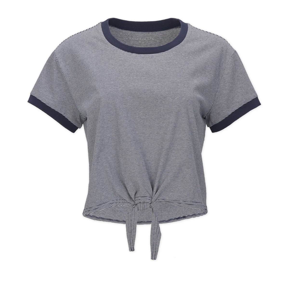 BOXERCRAFT STRIPED TIE FRONT TEE 1