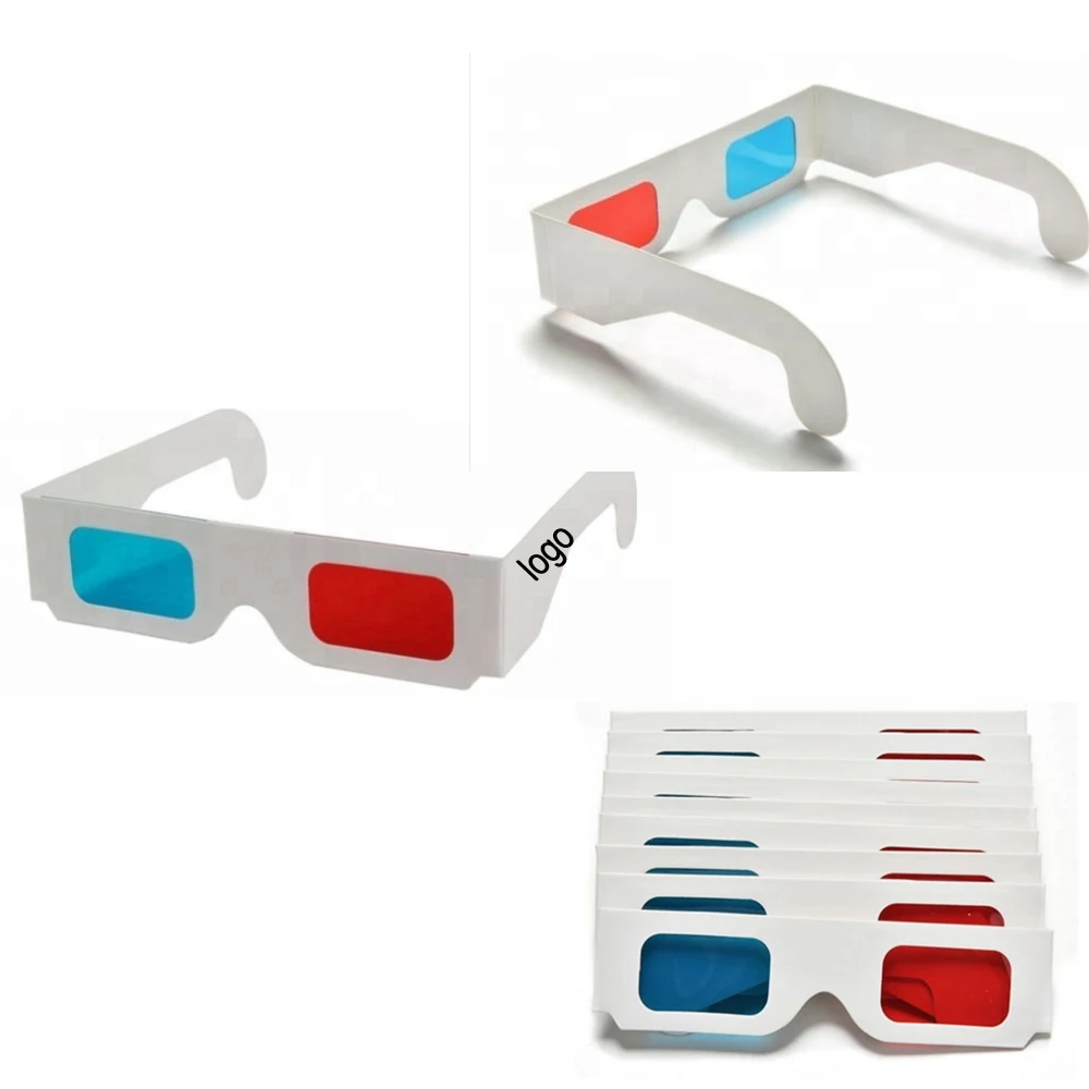 3D Red/Cyan Paper Glasses Card 1
