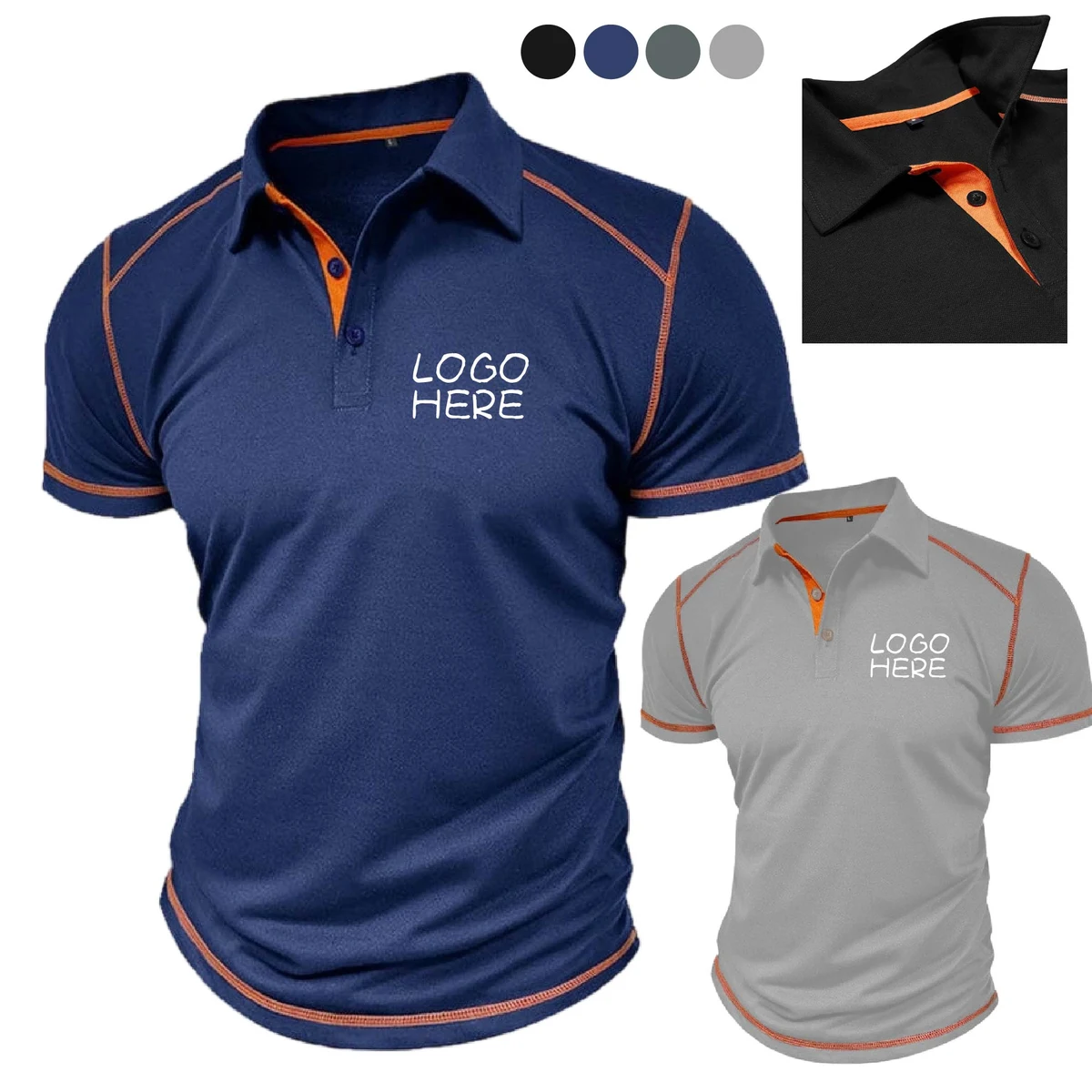 Summer Short Sleeve Casual Golf Shirts 1