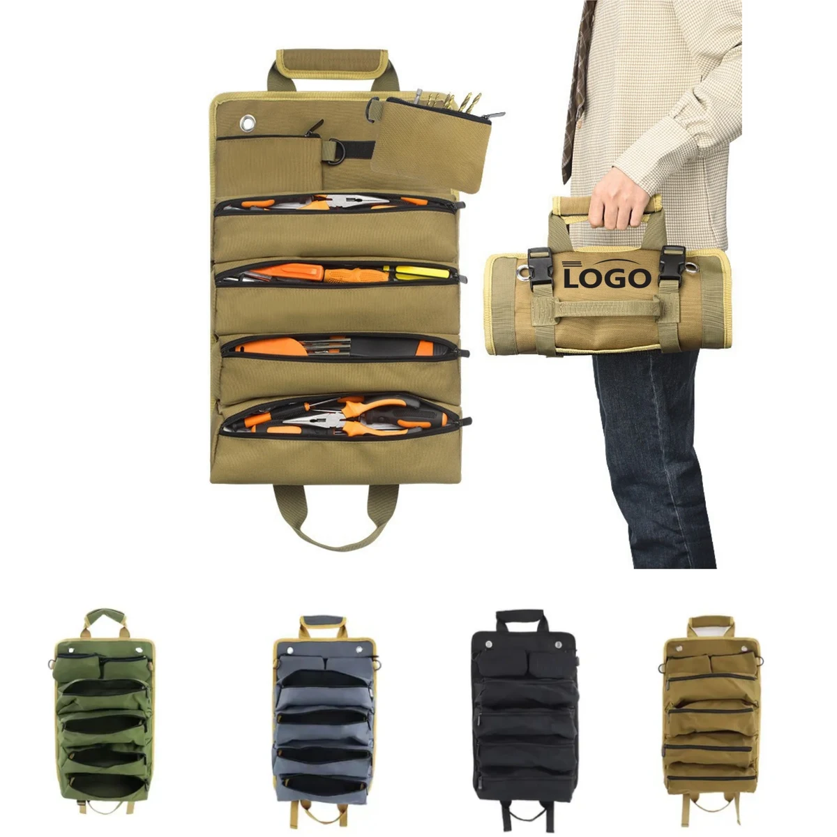 Multi-Pocket Organizer For Electricians & Carpenters Toolkit 1