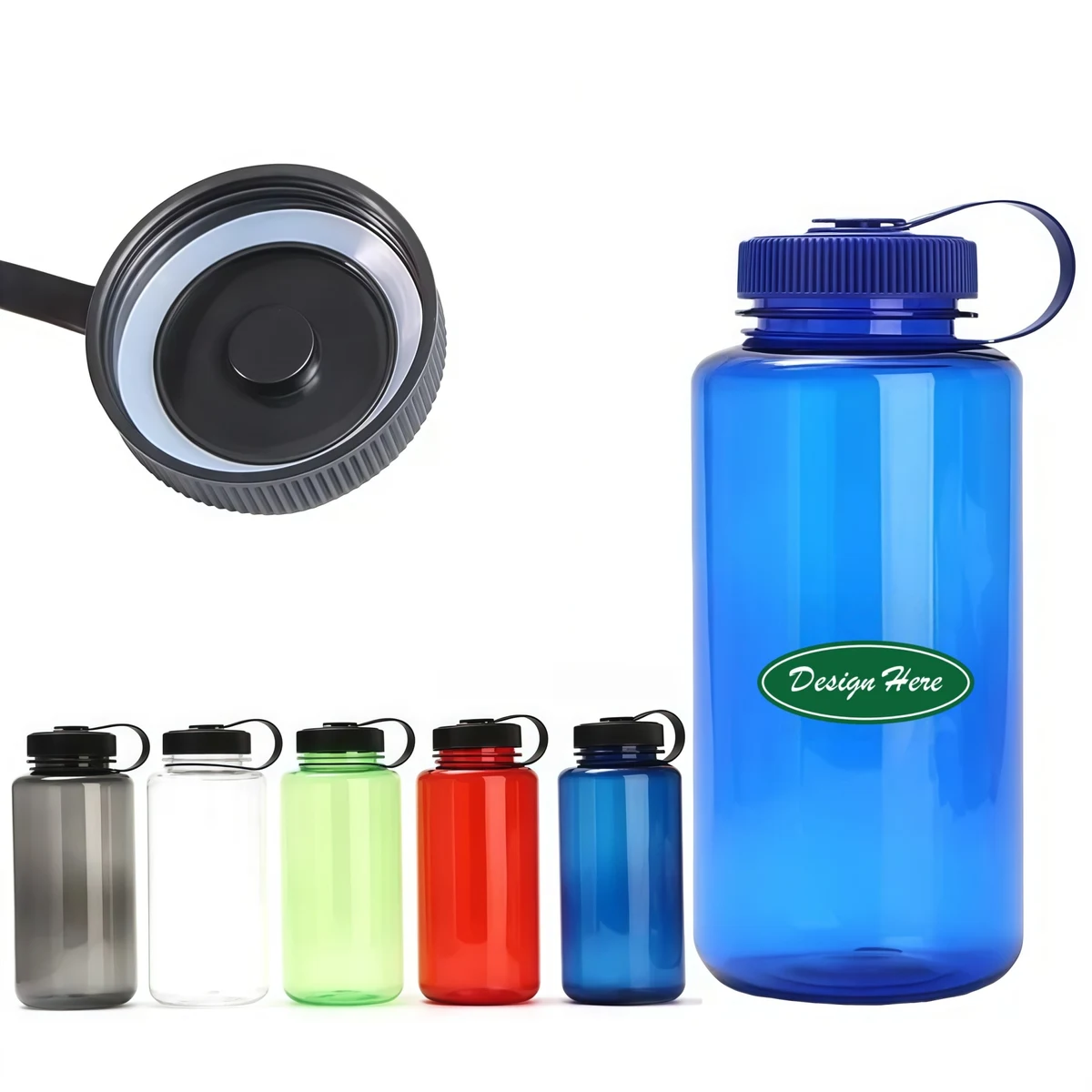 32 Oz Plastic Water Bottle With Handle 1
