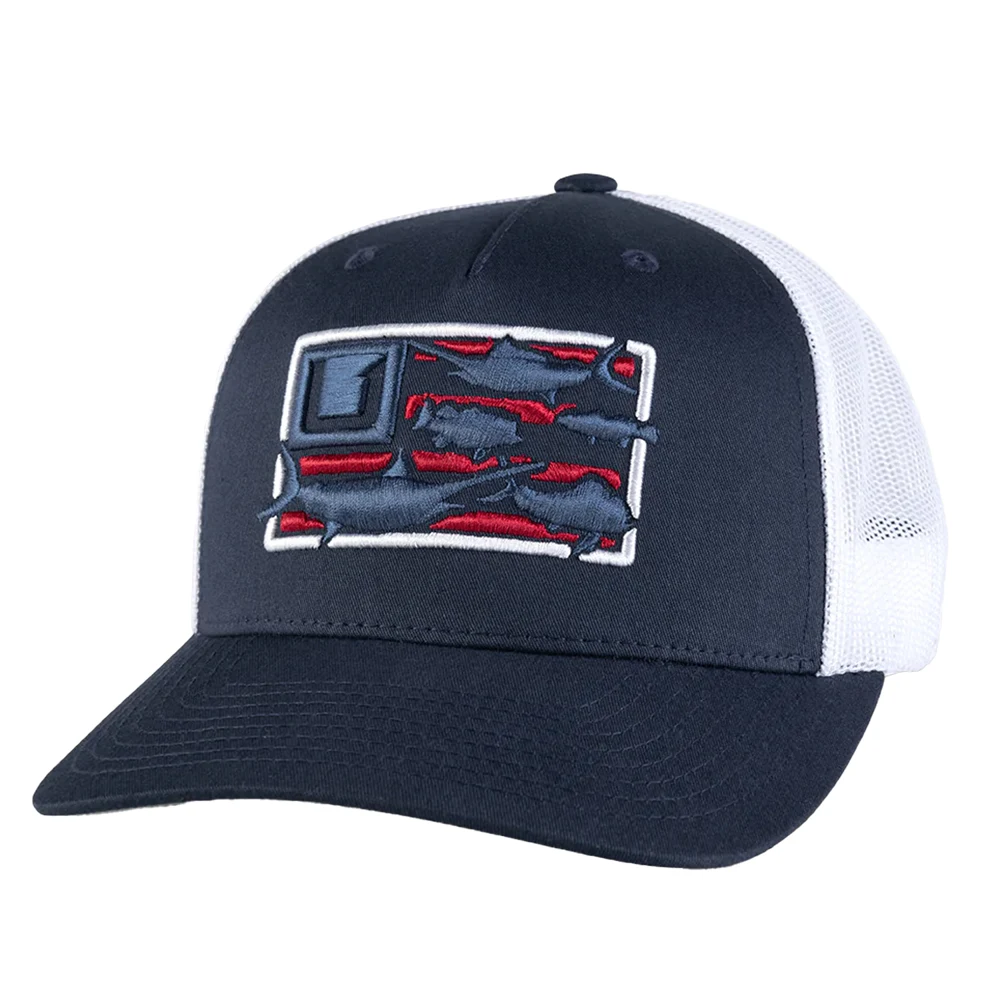 HUK® Angler Trucker Hat with Snap Closure & Custom Logo 1