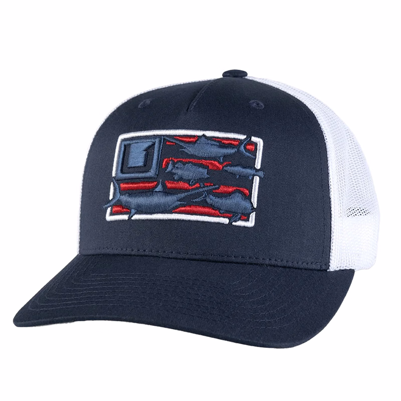 HUK® Angler Trucker Hat with Snap Closure & Custom Logo