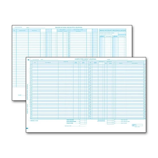Computer input sales and cash receipt journal 1
