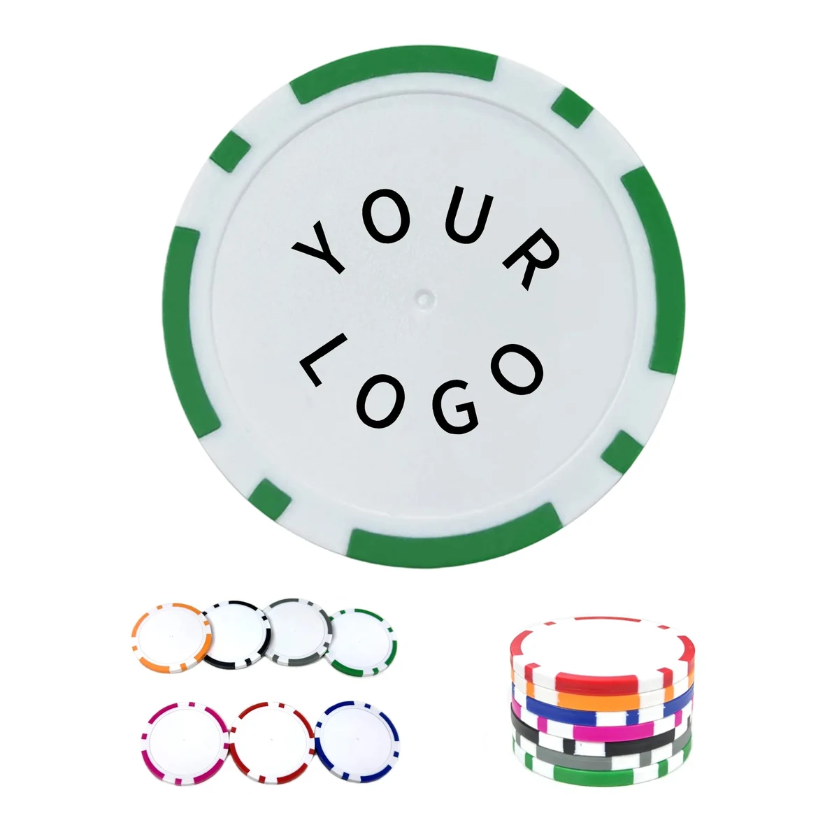 Striped Dice Poker Chips 1
