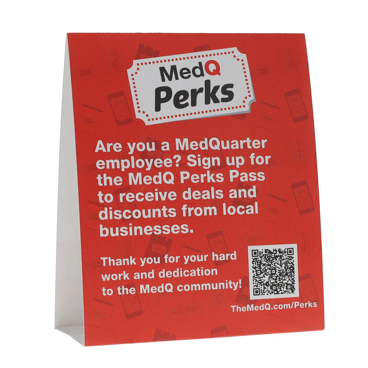 Table Tent Card Stock 12 pt 2 Sided 6.750" x 8.000" x 2.000" White Digital Print 1
