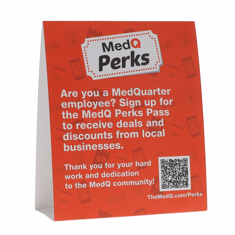 Table Tent Card Stock 12 pt 2 Sided 6.750" x 8.000" x 2.000" White Digital Print