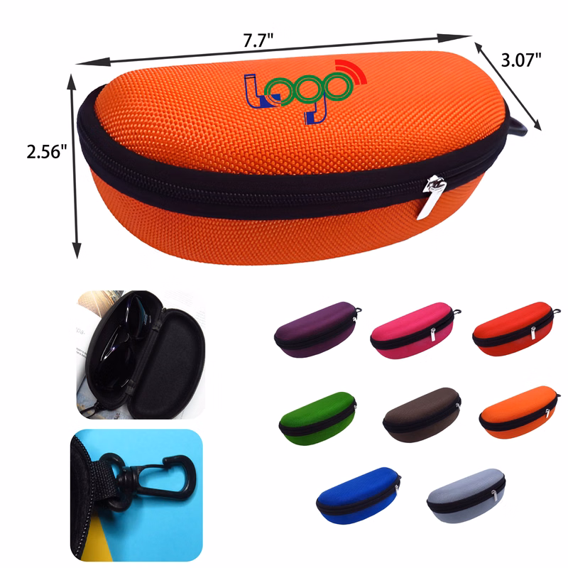 MOQ 50 PCS Stylish Zipper Eyeglasses Case