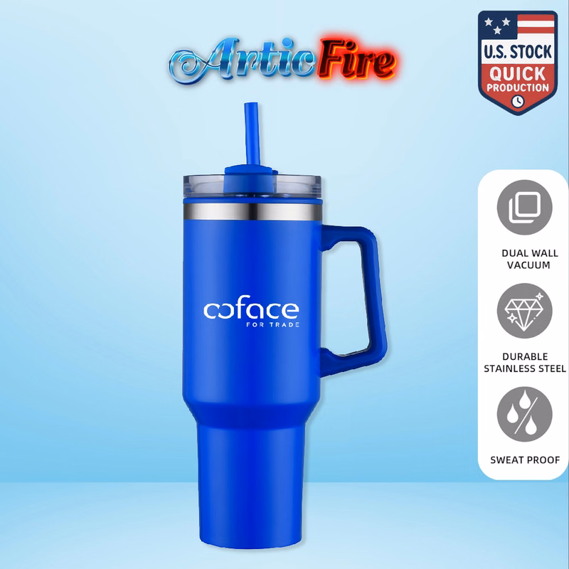 ArticFire 40oz Insulated Travel Tumbler with Straw