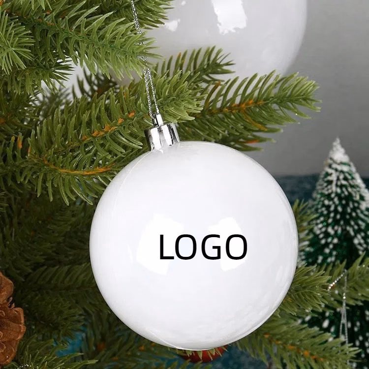 Christmas tree environmentally friendly plastic accessories small white balls