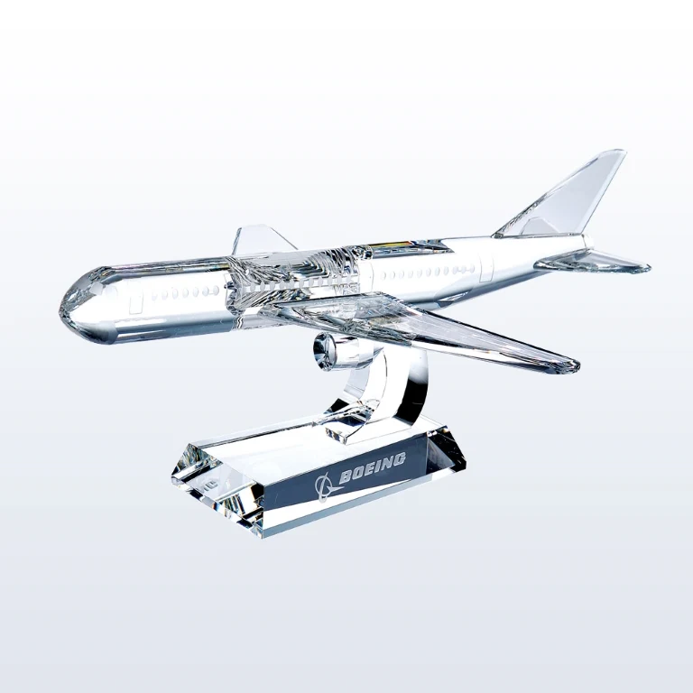Airplane Award w/2 Engines Crystal Award 1