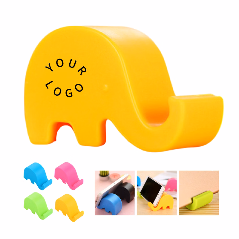 Plastic Baby Elephant Mobile Phone Holder Compact Size