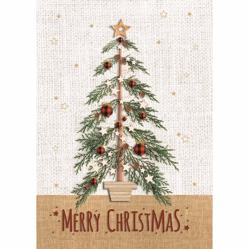 Tartan Tree Holiday Greeting Cards
