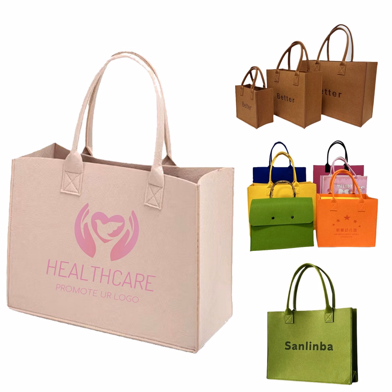 Shopping Felt Tote Bags