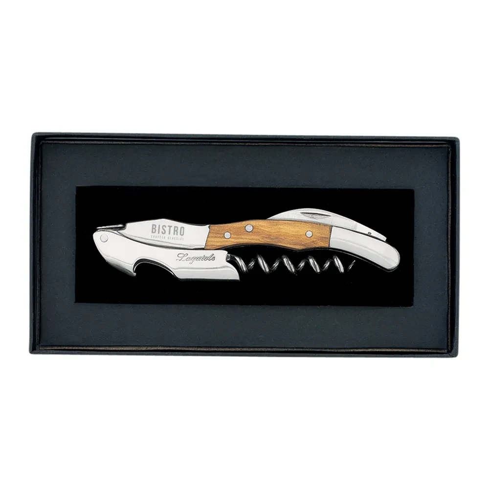 Laguiole Sommelier Corkscrew in Black Gift Box 1