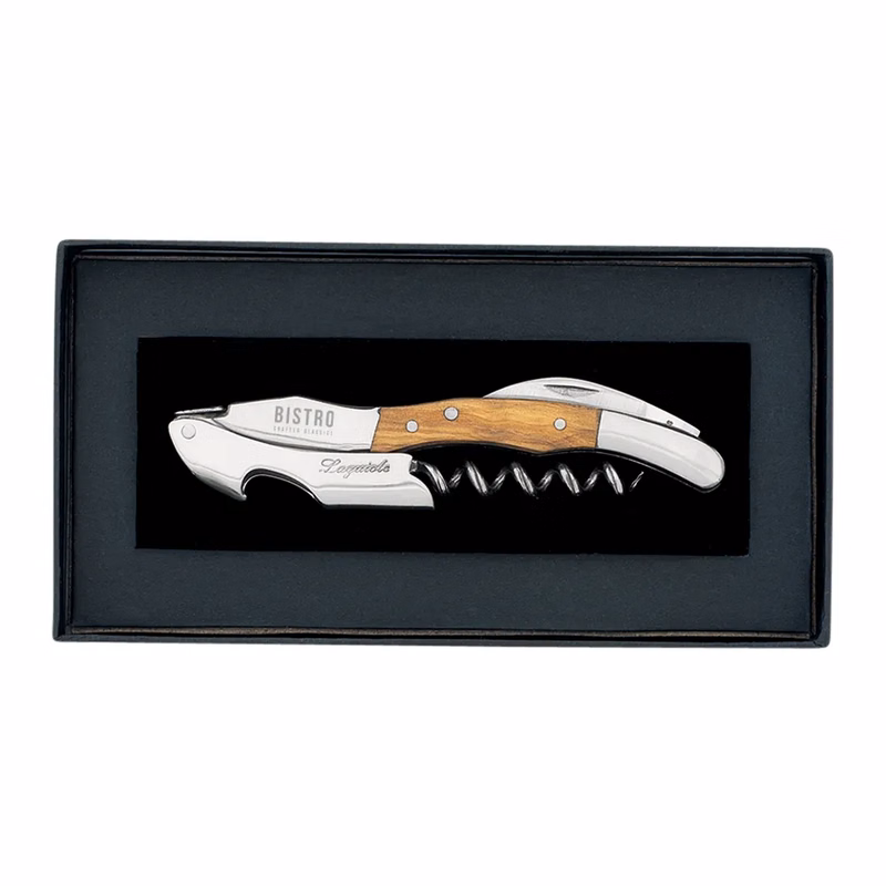 Laguiole Sommelier Corkscrew in Black Gift Box