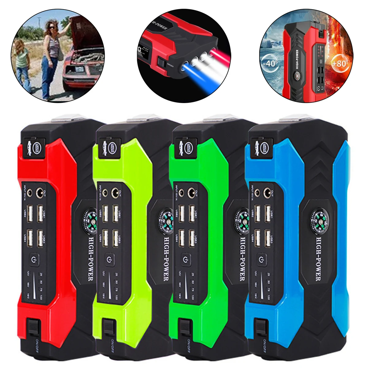 Tagital Portable Mini Slim 20000mAh Car Jump Starter 1