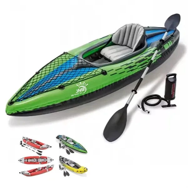 2-Person Inflatable Kayak Set with Aluminum Oars 1