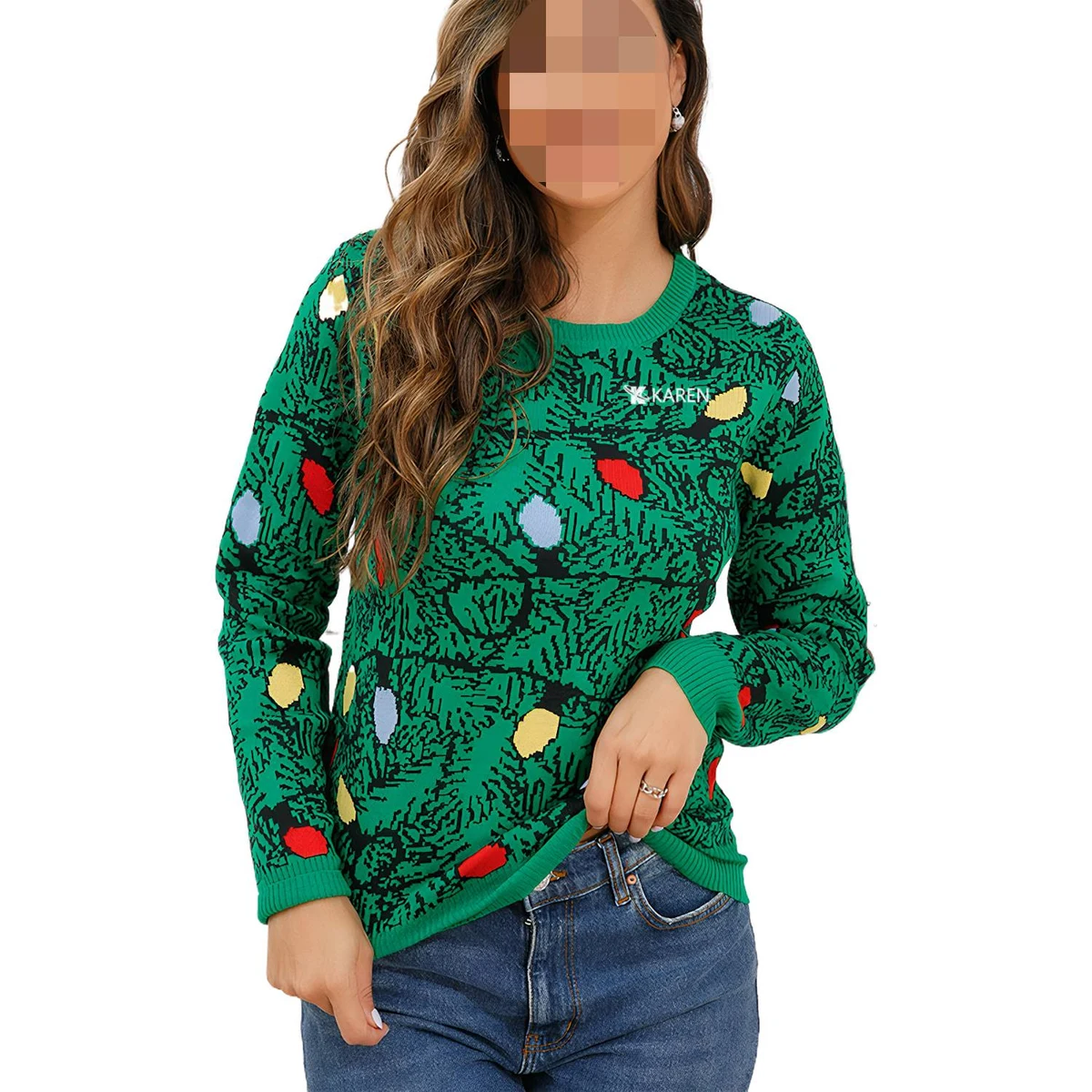 Winter Christmas Knit Sweater, custom hoodie or sweatshirt with logo imprint 1