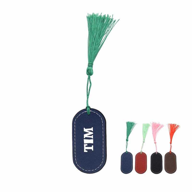 Tassel PU Leather Bookmark