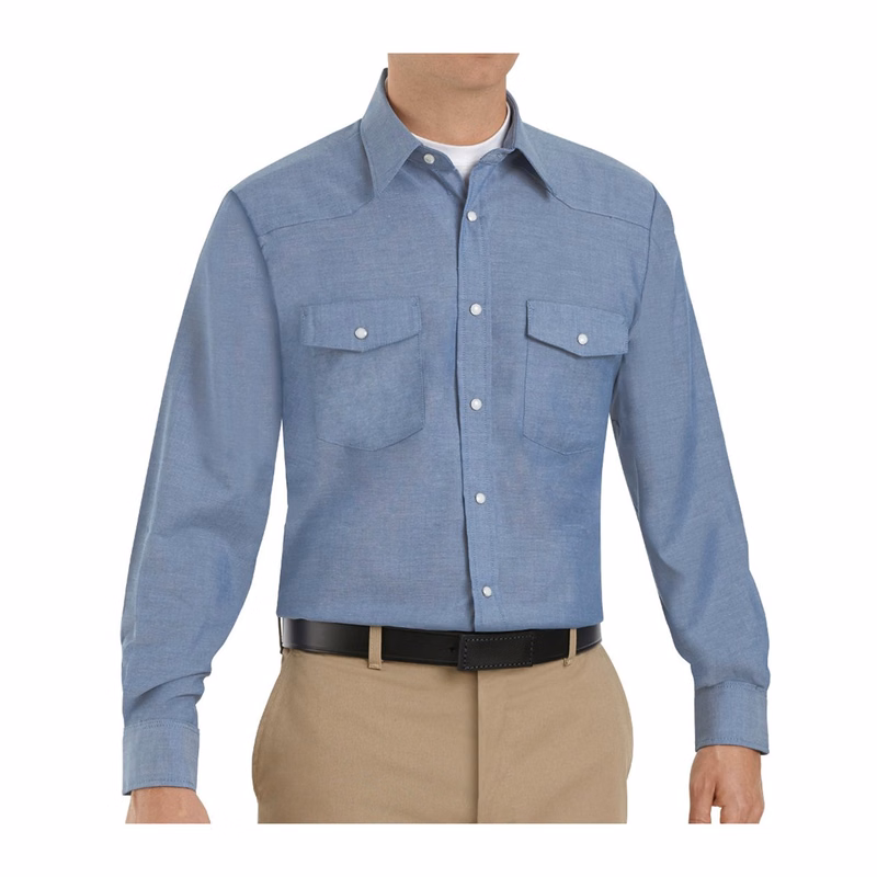 Men's Deluxe Western Style Long Sleeve Shirt - SC14