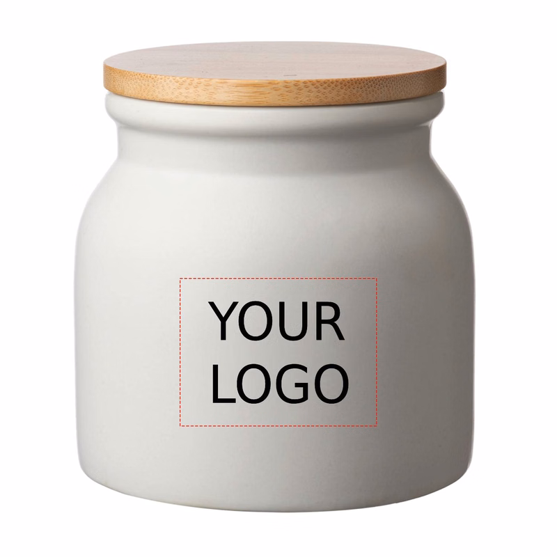 Ceramic Food Container with Lid, 16.9 oz.
