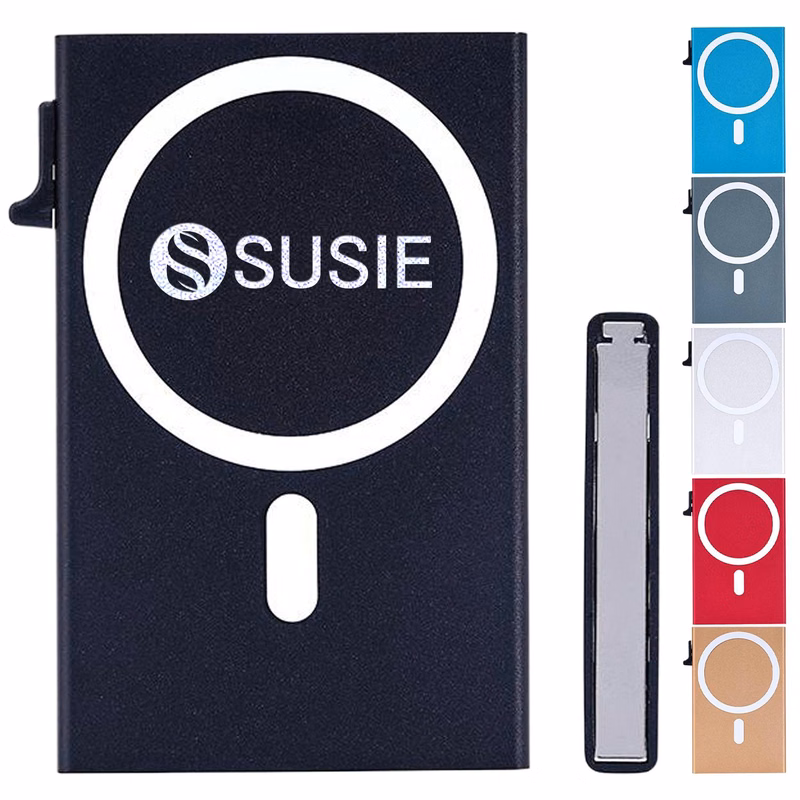 Aluminum Magnetic Phone Card Wallet