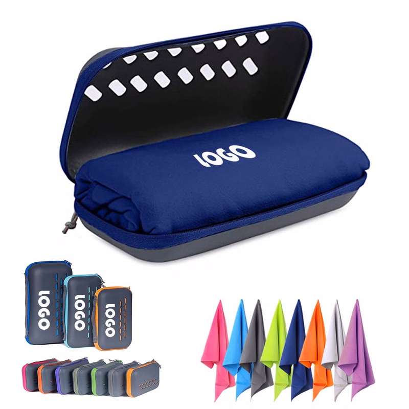 Sports Quick Dry Towel With Storage Box