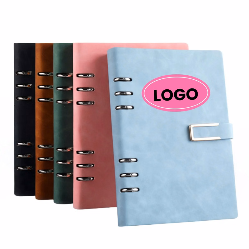 A5 PU Refillable Office Notebook with Magnetic Buckle