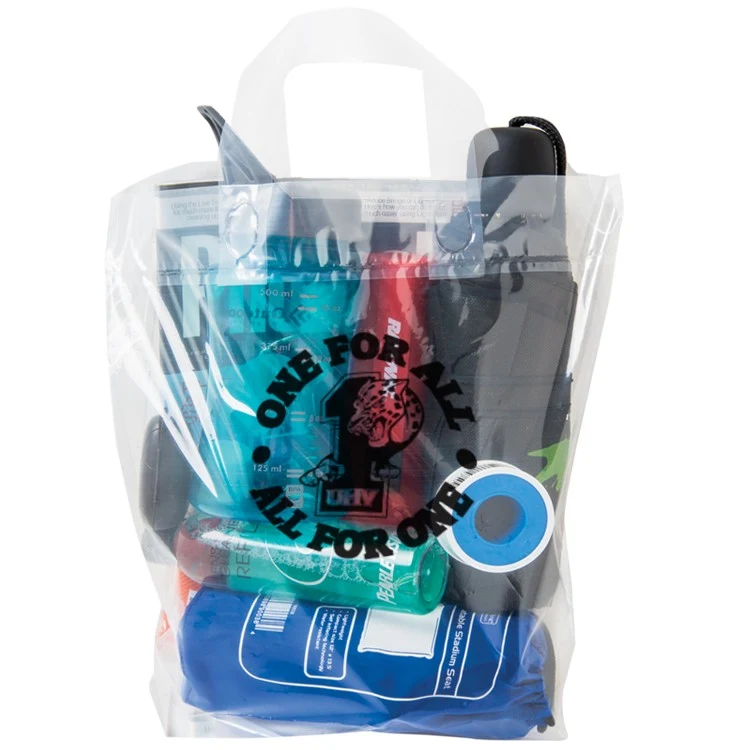Crystal Clear LDPE Soft Loop Handle Shopper Security Bag 1